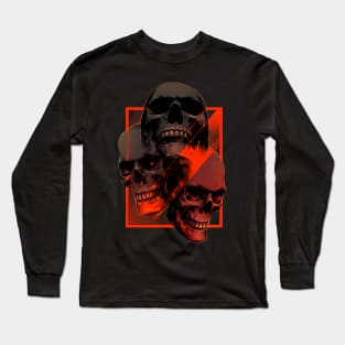 3 Skulls Long Sleeve T-Shirt